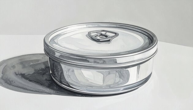 Clear plastic container with lid on white surface.