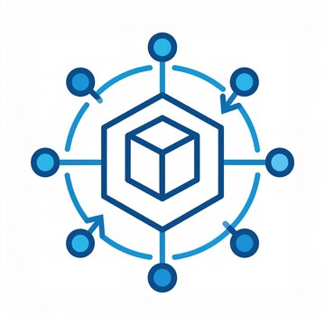Digital transformation DX paper to digital arrow flat icon