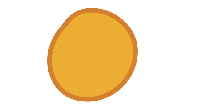 Chicken nugget icon illustrating crispy bite process for fast food and casual snack