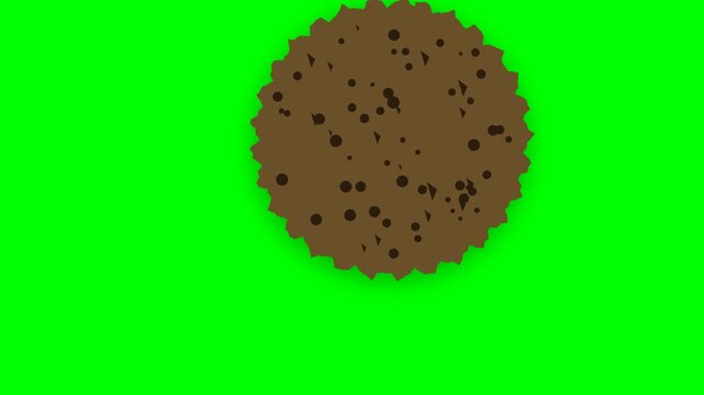 Falafel ball icon showing Middle Eastern bite process for vegetarian snack and street food