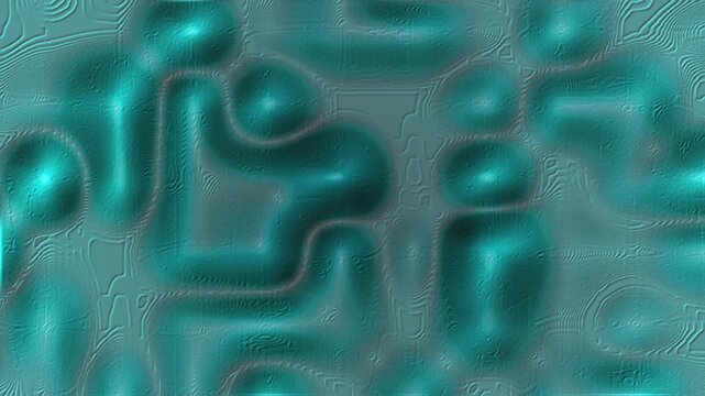 Abstract teal 3d textured pattern. 2d rendering