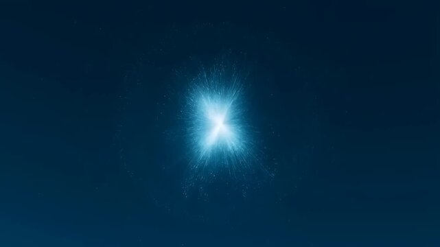 Dark Matter Simulation Looping Animation Showcasing Cosmic Particle Movement and Gravitational Lensing Effects.