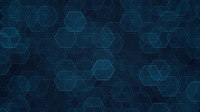 Procedural motion of Digital Hexagonal Grid background