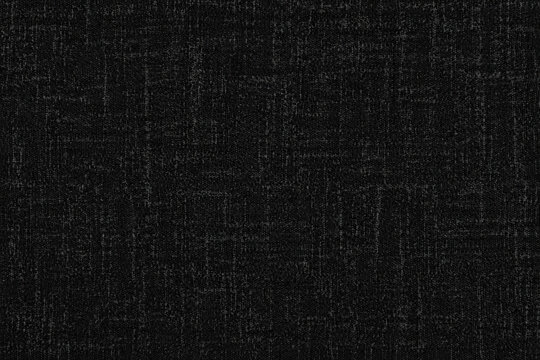 Natural black woven texture with fine irregular fibers and subtle crosshatch details. High-resolution seamless surface, ideal for upholstery, furniture, textiles, interiors, and decorative backgrounds