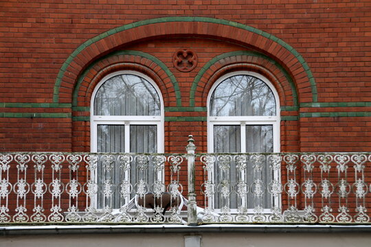 Balkon einer alten Villa in Bad Pyrmont