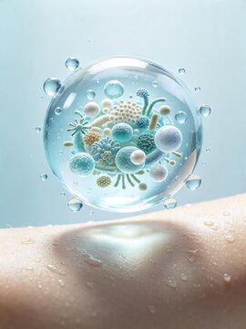 Skin microbiome diverse microorganisms above human skin
