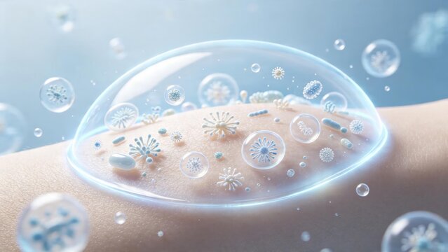 Skin microbiota microorganisms living on human skin surface