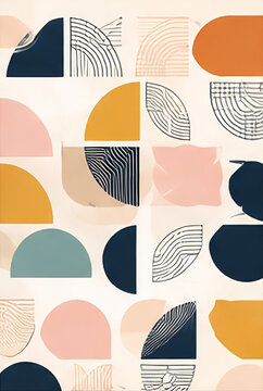 Geometric Half Circles Photos 