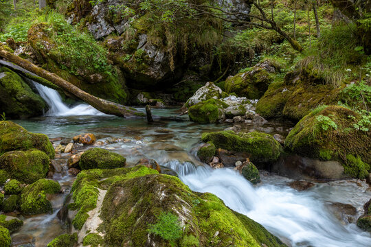 Wasserfall im Hartelsgraben, Nationalpark Ges&auml;use, Steiermark
