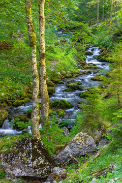 Wasserfall im Hartelsgraben, Nationalpark Ges&auml;use, Steiermark