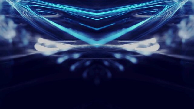 electric blue digital waveform abstract background - futuristic tech data stream visualization, cyberpunk neon light effect