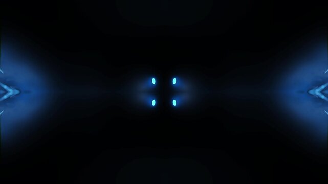 electric blue digital background with symmetrical glowing particles and cosmic energy rays - futuristic technology, neon light, cybernetic design, motion blur, digital