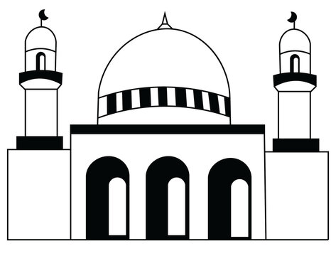 taj mahal vector illustration