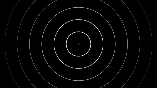 Concentric circles design with center dot