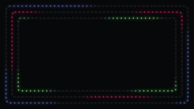 Colorful dotted rectangle border design