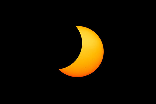 August 12, 2026 Solar Eclipse During the Second Partial Phase, Spain