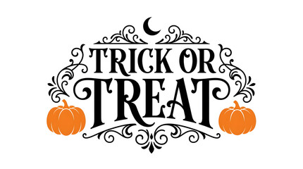 A spooky and delightful halloween typography design with pumpkins perfect for seasonal decorations and celebrations © Nazmul