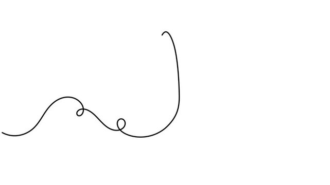 Modern capsule icon sign continuous one line drawing moving on white background animation