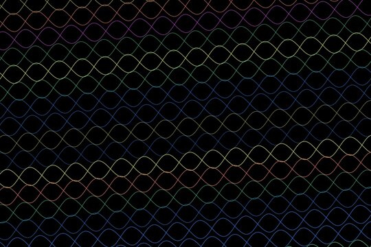Scientific dna helix structure illustration on black background