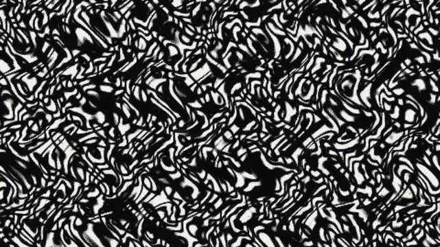 Abstract Chaotic Sketch Dithered Liquid Texture Seamless Loop Motion Graphics