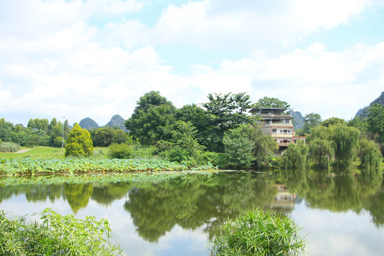 Idyllic Countryside near Guilin, China