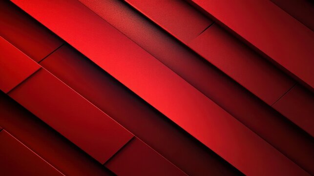 bold layered red diagonal panels with deep shadows and sleek geometric texture conveying dramatic intensity and motion