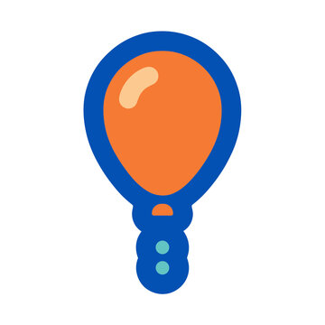 Stylized illustration of a hand mirror