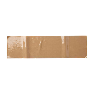 Strip of brown glossy adhesive packing tape mockup
