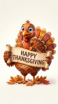 Thanksgiving greeting card featuring a rustic pumpkin pie