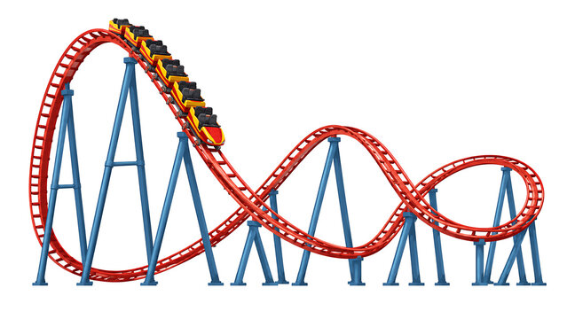 Roller Coaster Vector Illustration