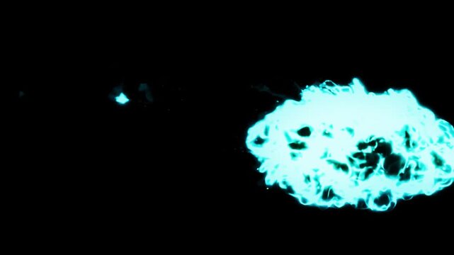 Slow Motion Red Orange Flame Turbulence