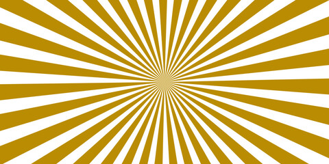 Obraz premium A golden sunburst radiates from the center, casting bold stripes across a clean, graphic backdrop.