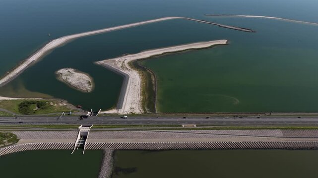 Fish Migration River Construction at Afsluitdijk