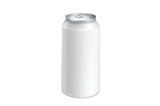 Matte White Pop Vessel Mockup for Carbonated Refreshment Branding