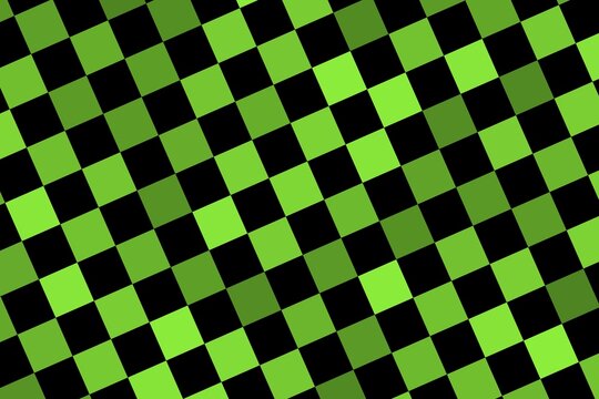 Green and black checkered pattern background design