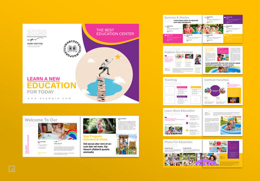 Learn Education Brochure Layout