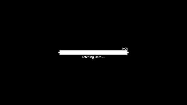 Animated Minimal Progress Bar Screen with Percentage Counter Motion Graphic