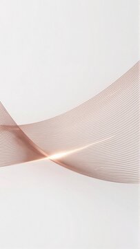 abstract digital art piece white background features series curved lines form wave like shape creating sense movement depth lines arranged way form continuous line extends top corner bottom right