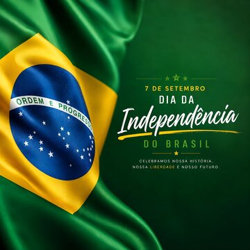 Brazil independence day celebration design
