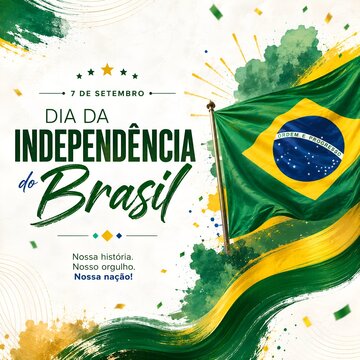 Brazil independence day celebration design