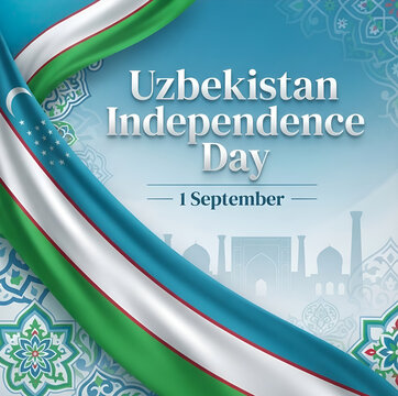 Uzbekistan independence day celebration design