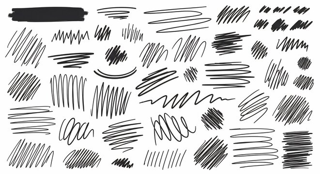 Ink's Whimsical Dance: A Collection of Freehand Strokes