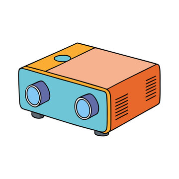 A multimedia projector vector illustration