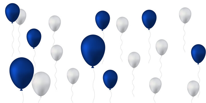 Balloon icons. Balloon with string in line cartoon style. Different shapes of ballons for birthday, party and wedding. vektor