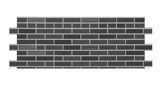 Dark brick wall texture block vector background illustration featuring realistic masonry pattern panel element for architectural design