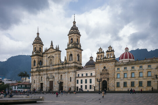 The Primatial Cathedral on Plaza Bolivar, Bogota, Colombia