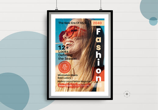 Fashion Magazine Cover Design Template