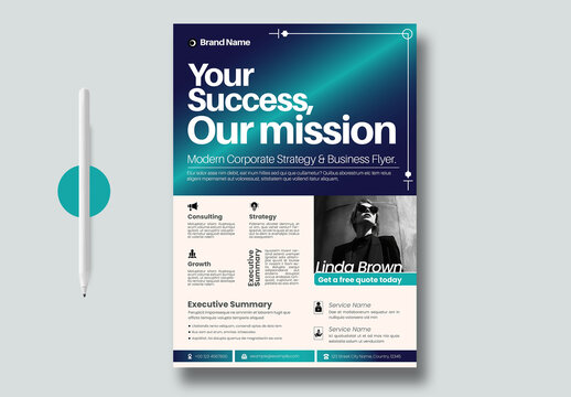 Modern Corporate Business Strategy Flyer