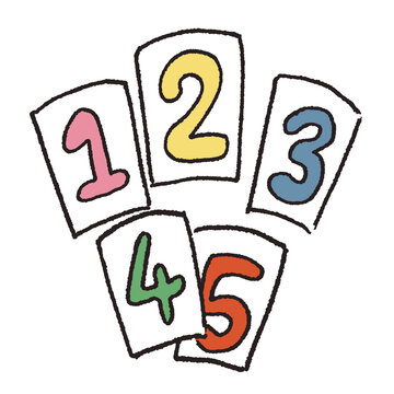 number flashcard education learning set