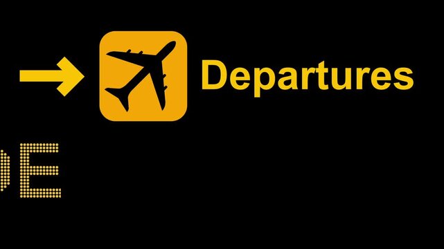 Airport departures information board showing belgrade flight